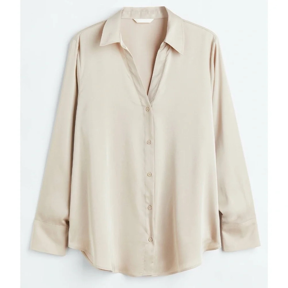 H&M+ V-NECK BLOUSE